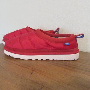 UGG Men's Tasman Size 9 Red Puffer Slip-On Slipper Loafer Shoes